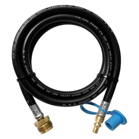 Mb Sturgis Mb Sturgis M7L-0047672PKG 72 ft. Male Swivel Model 250 Male Quick Disconnect Plug Propane Hose M7L-0047672PKG